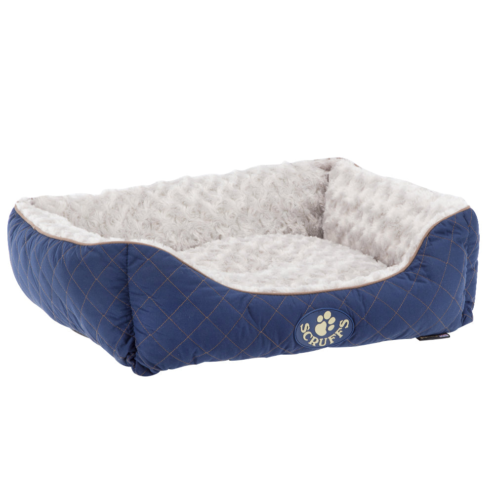 Wilton Box Dog Bed (in Blue, Grey, Black, Brown) by Scruffs