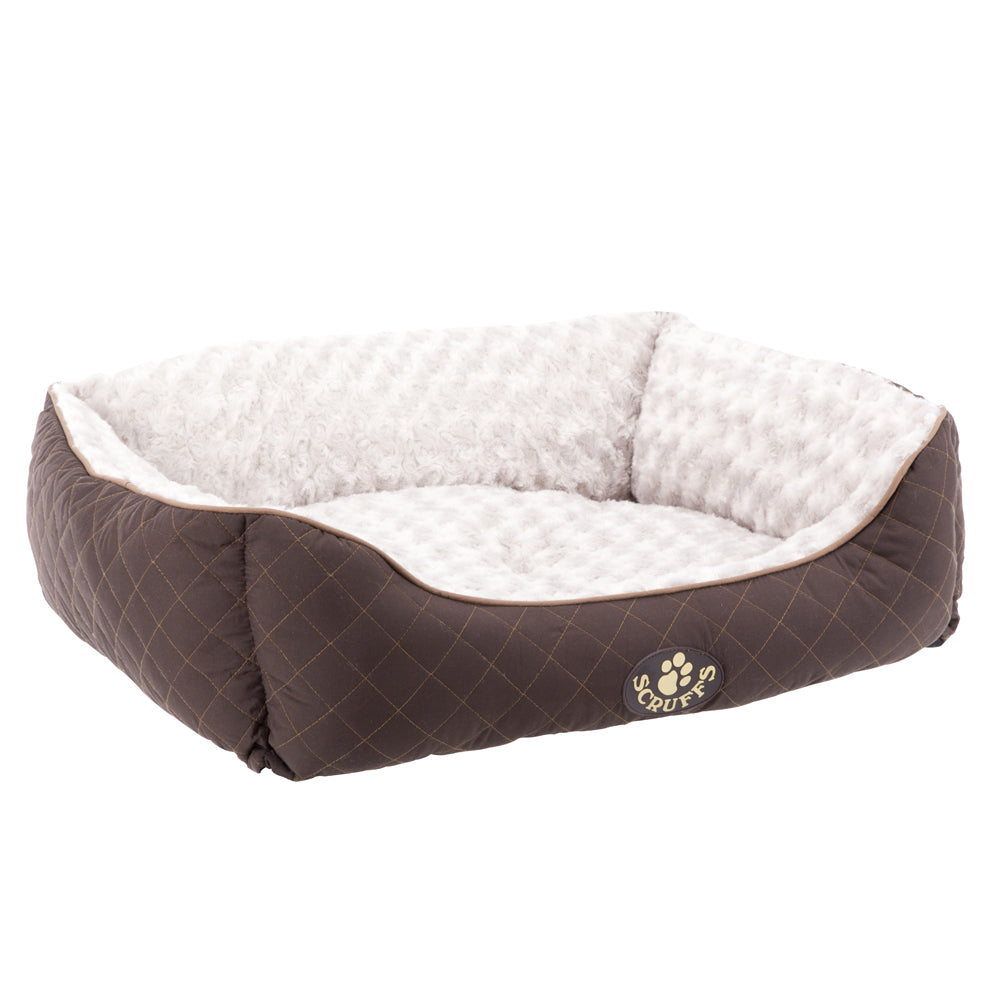 Wilton Box Dog Bed (in Blue, Grey, Black, Brown) by Scruffs