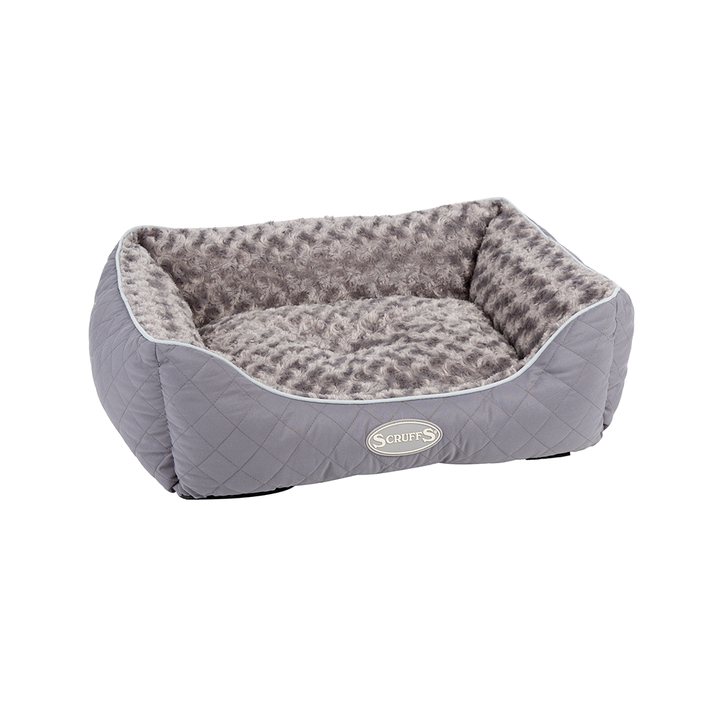 Wilton Box Dog Bed (in Blue, Grey, Black, Brown) by Scruffs