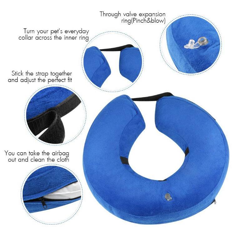 Inflatable Pet Grooming Protective Collar