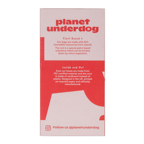 60 Planet Underdog Compostable Dog Poop Bags - Red Box