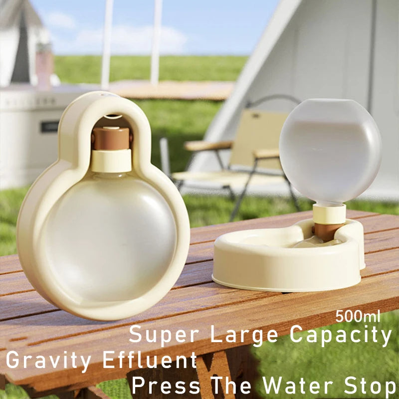 Portable Pet Water Bottle 500ml - Travel Dog Water Dispenser
