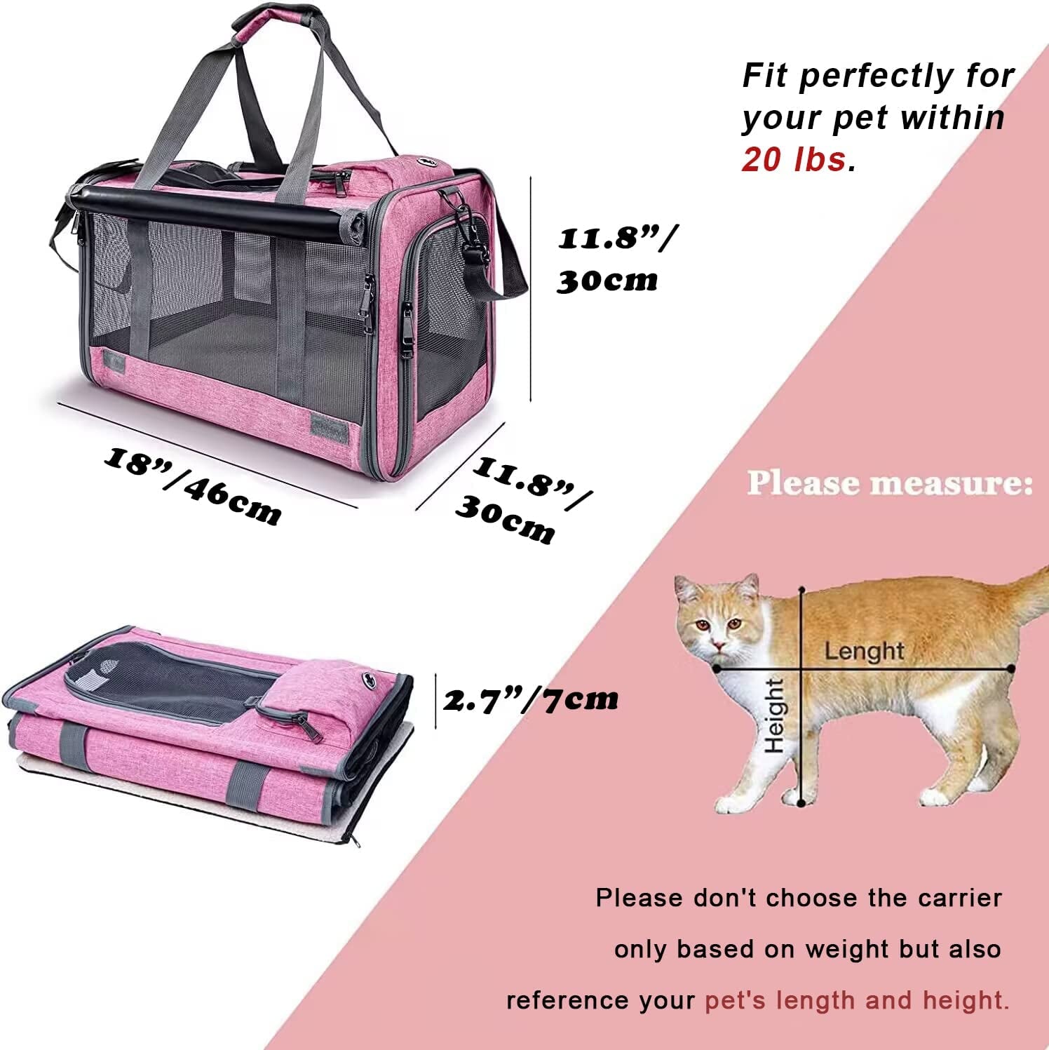 Spacious Soft-Sided Pet Carrier