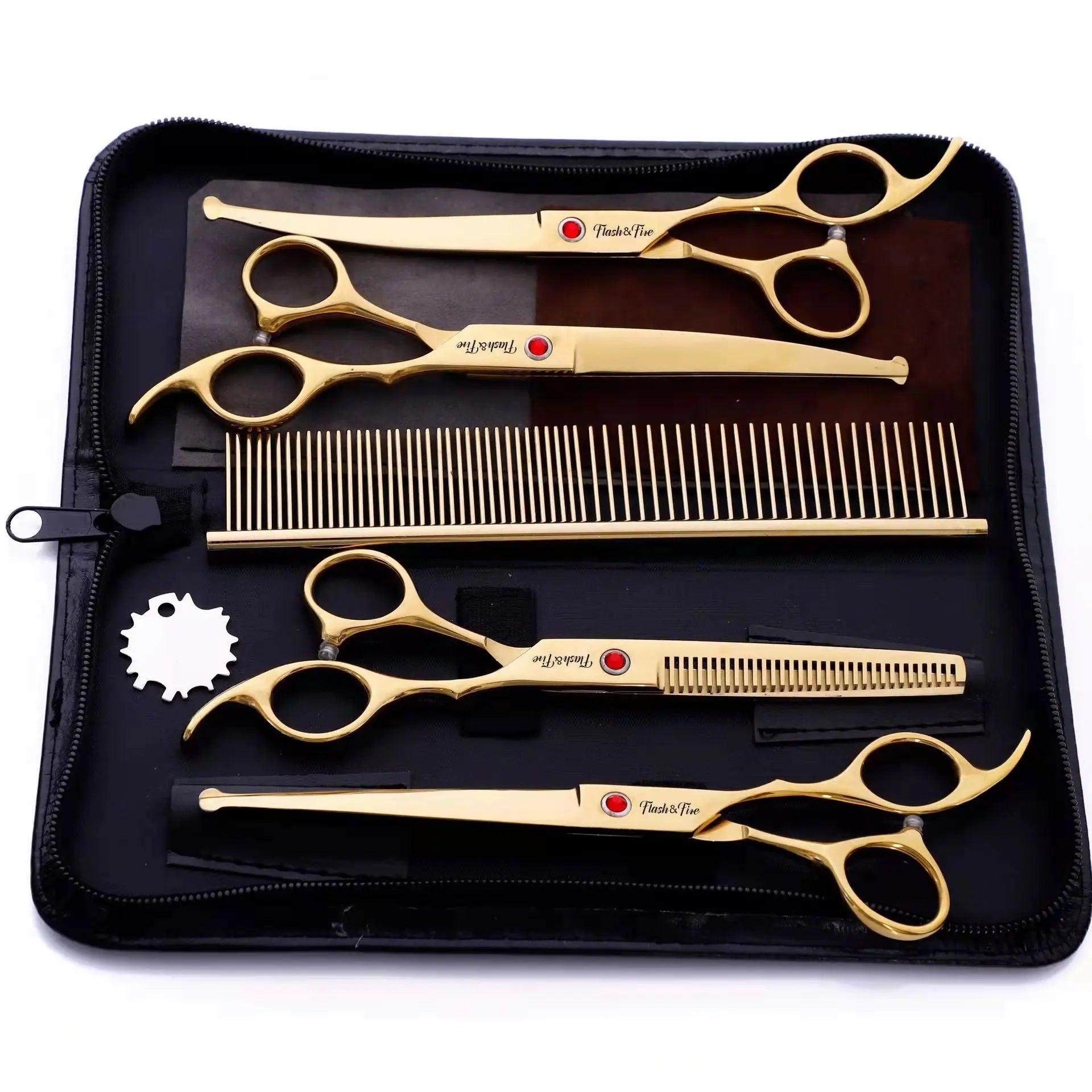 Ultimate Pet Grooming Scissors Set for Stress-Free Pet Care