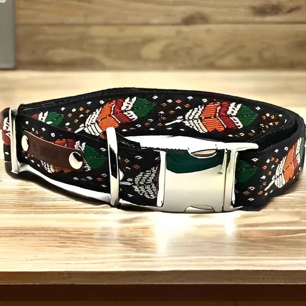 Regal Paws Personalised Cotton Dog Collar for Majestic Mutts